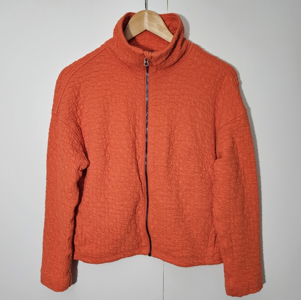 LULULEMON Rippled Full Zip Jacket Autumn Red Size 4 - Picture 5 of 15